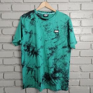 Sidemen Kids Shirt Large Green Tie Dye